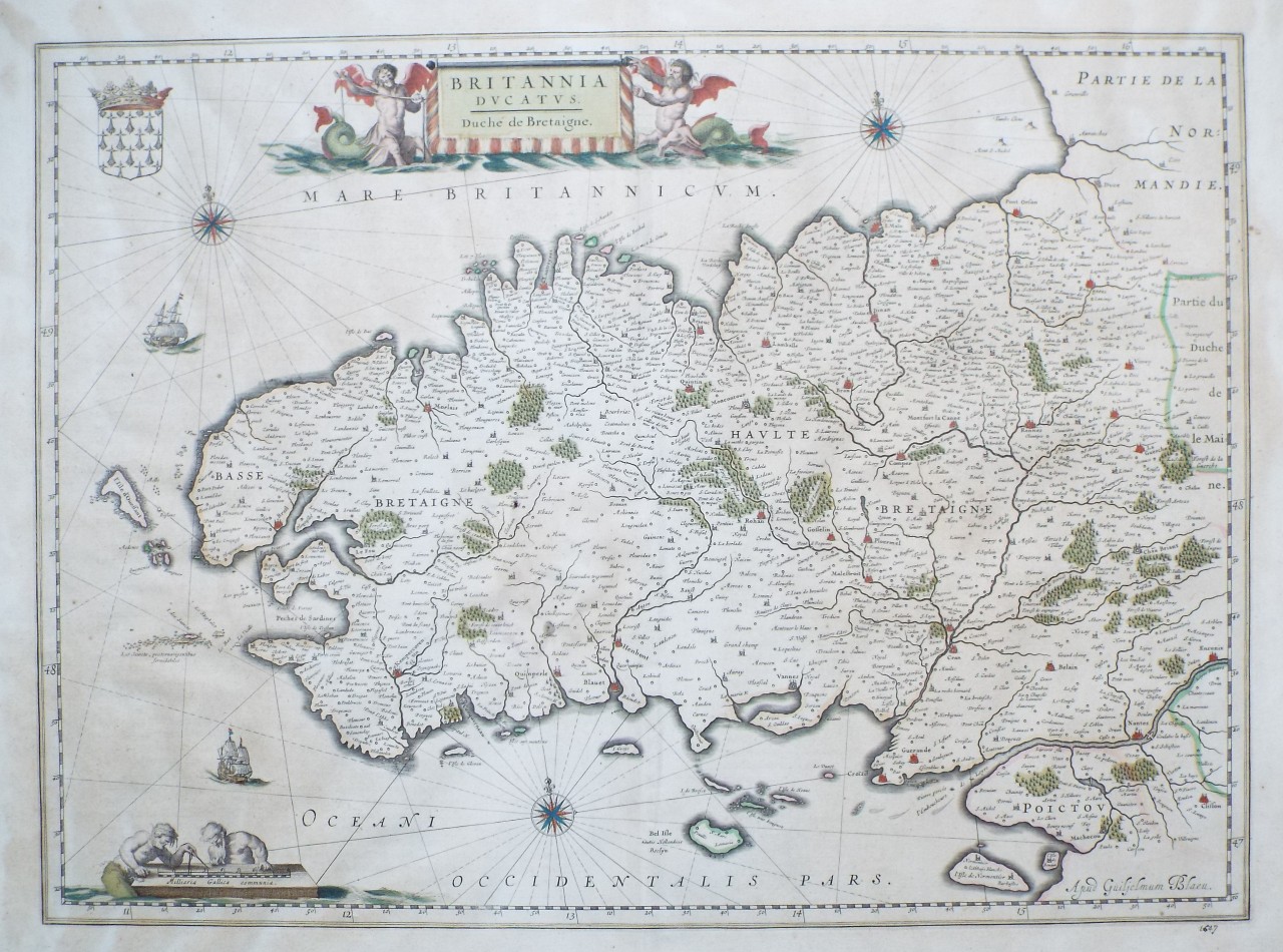 Map of Brittany - Brittany