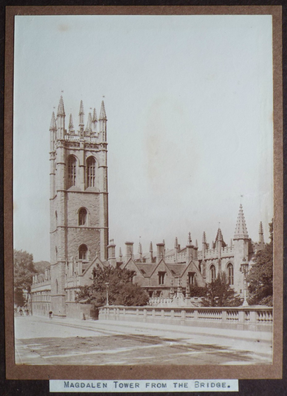 Photograph - Magdalen Tower from the Bridge.