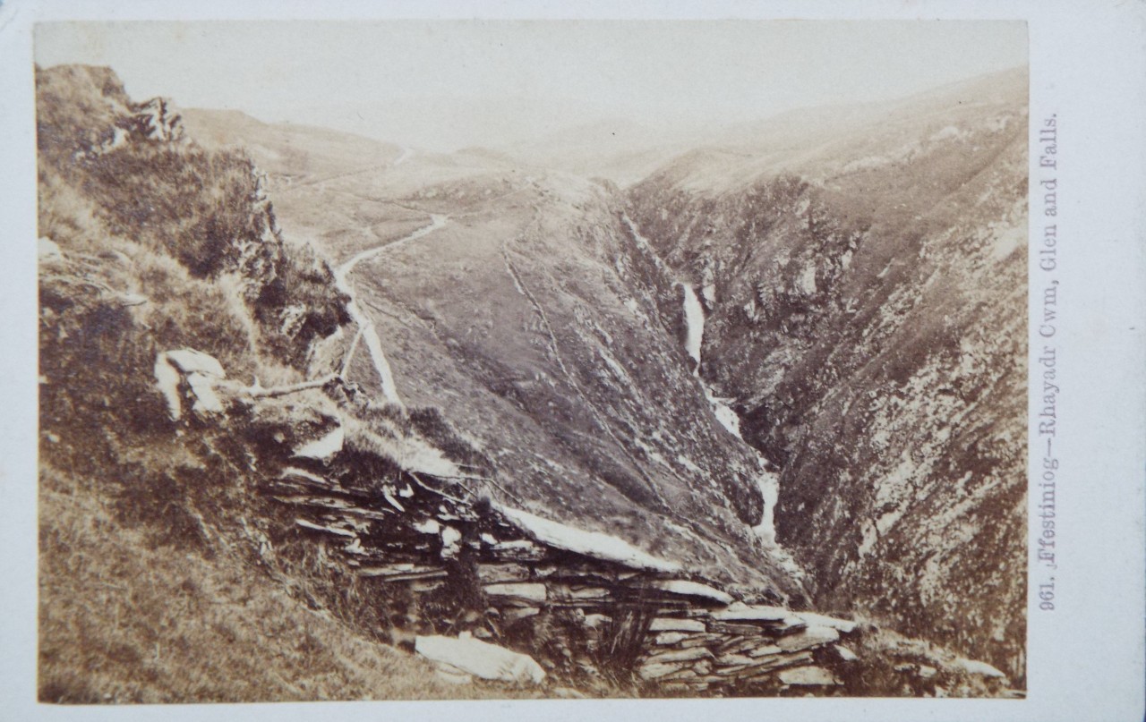 Photograph - Ffestiniog - Rhayadr Cwm, Glen and Falls.