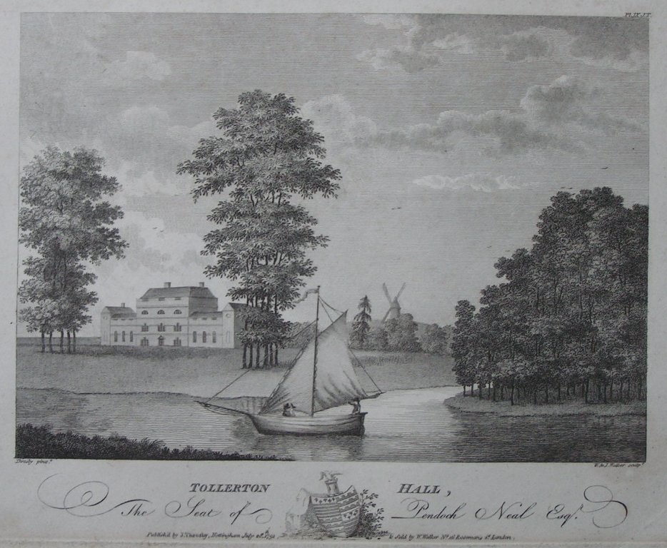 Print - Tollerton Hall, The Seat of the Pendoch Neil Esq. - Walker