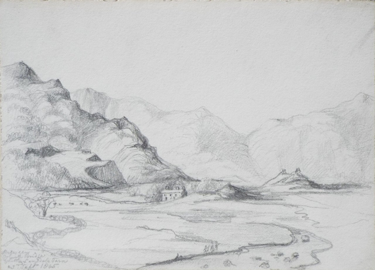 Pencil sketch - Between Colwith Bridge & Little Langdale Tarn sep 23rd 1845