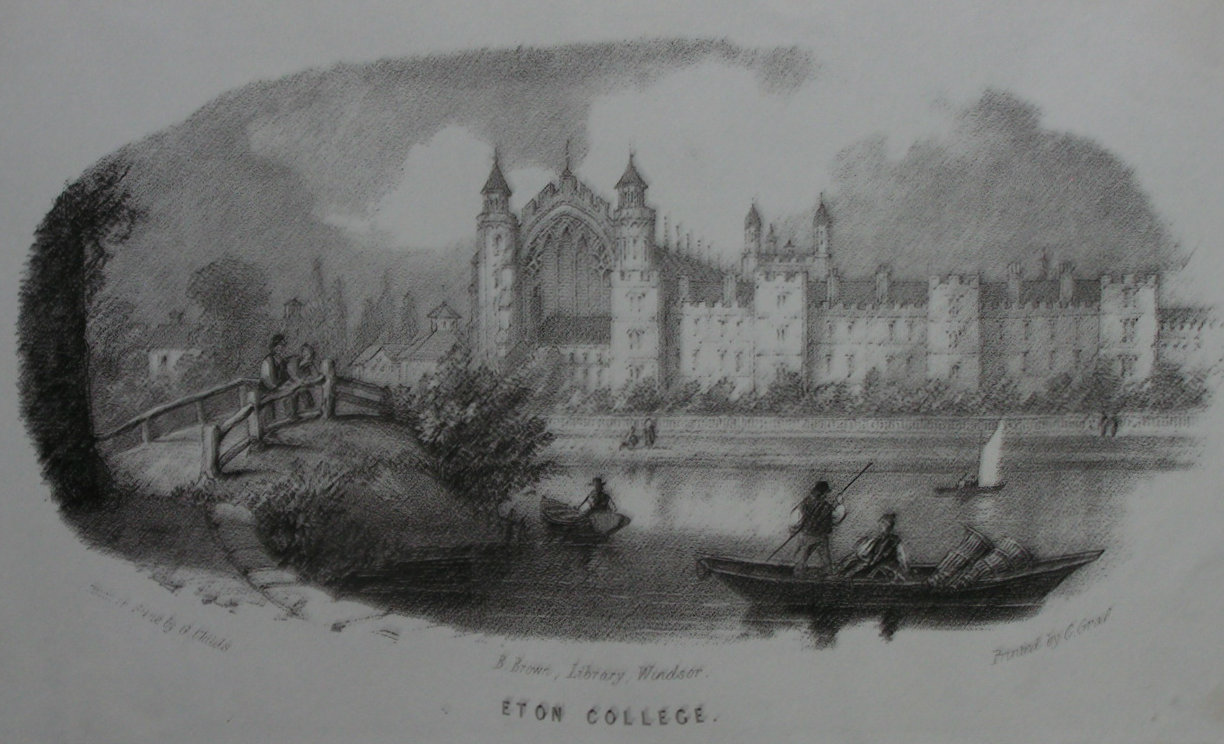 Lithograph - Eton College - Graf