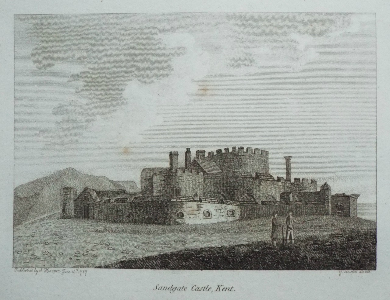 Print - Sandgate Castle, Kent. - Newton