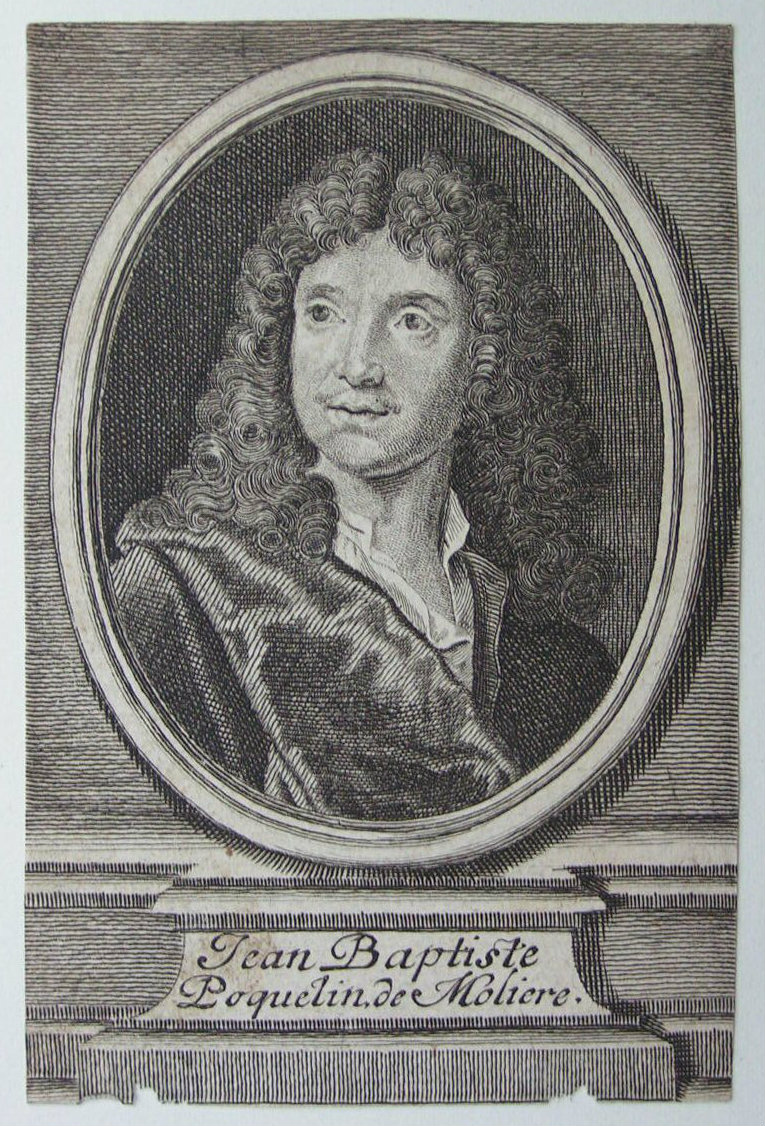 Print - Jean Baptiste Poquelin de Moliere.