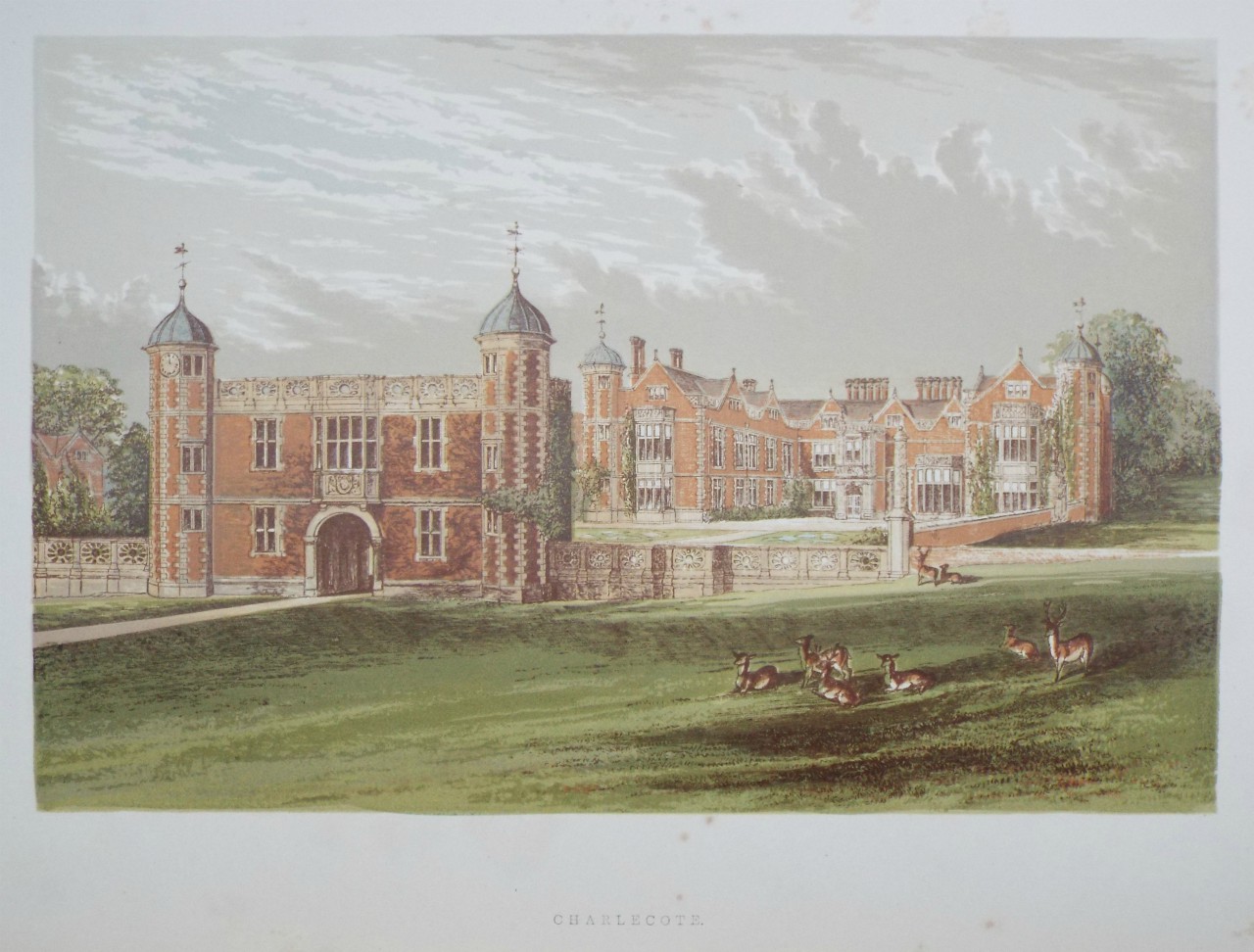 Chromo-lithograph - Charlecote.