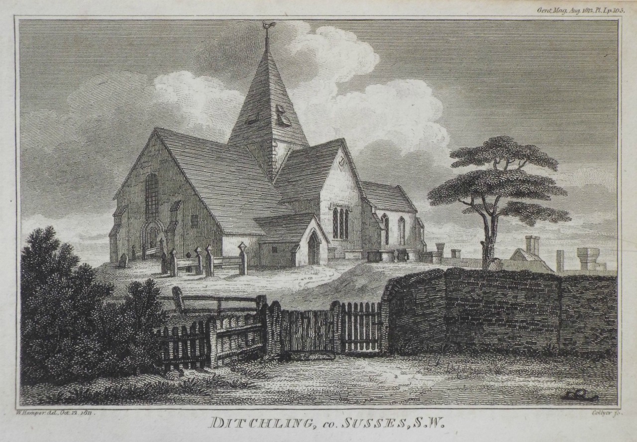 Print - Ditchling, co. Susses, S.W. - 