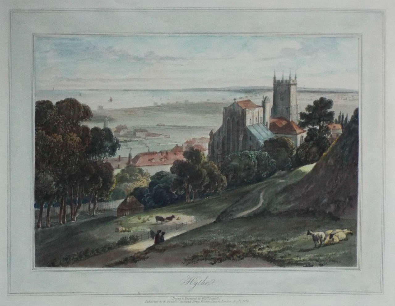 Aquatint - Hythe. - Daniell