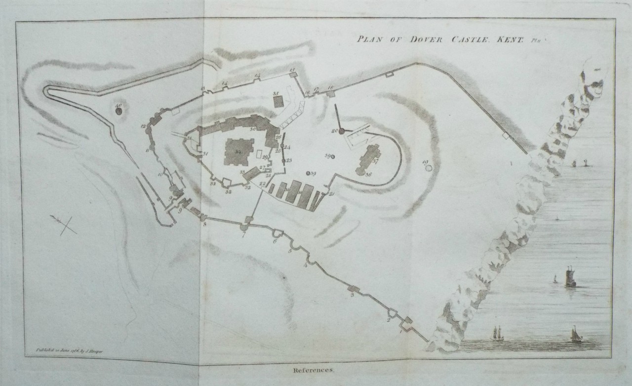 Print - Plan of Dover Castle, Kent.