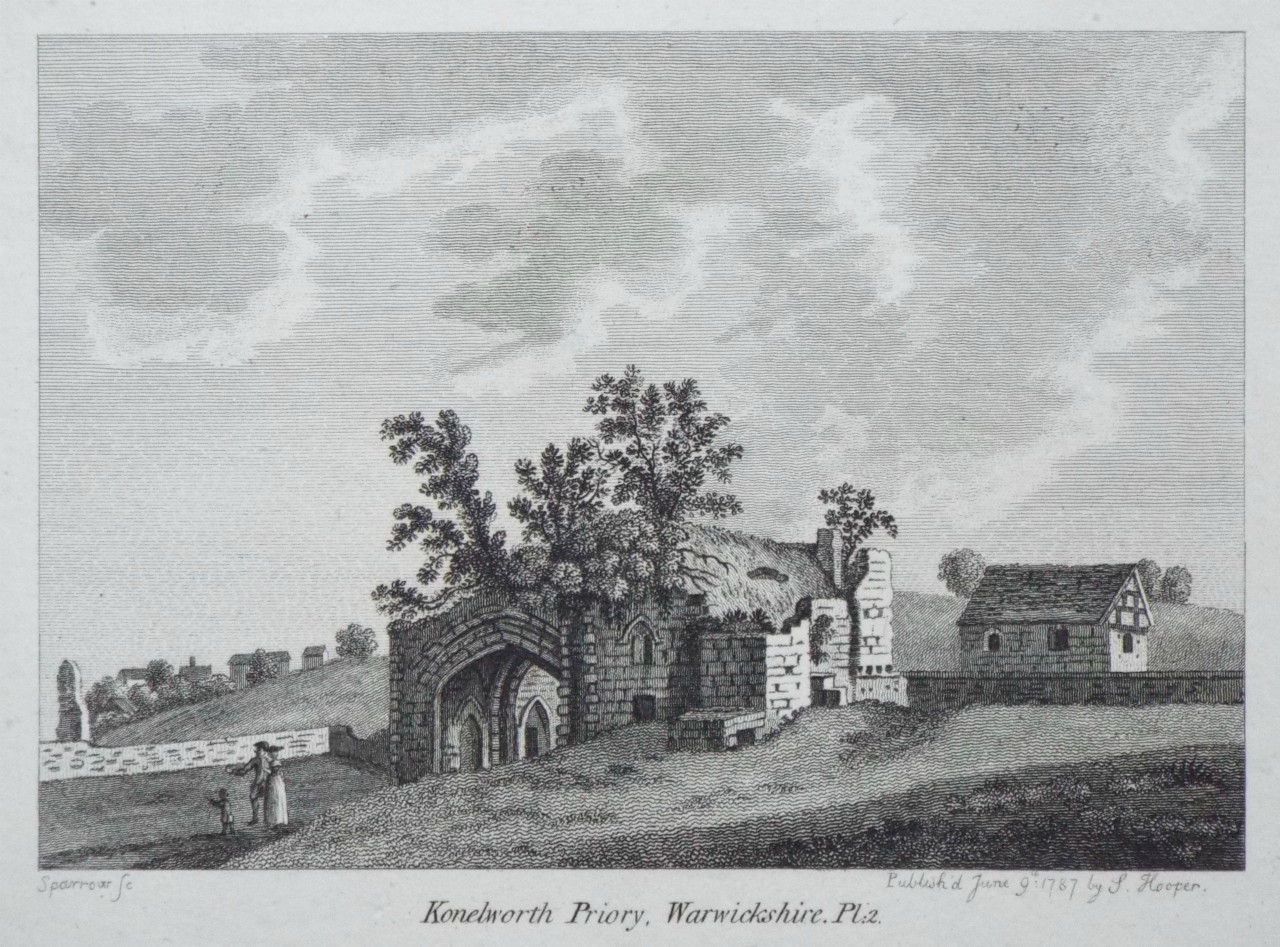 Print - Kenilworth Priory, Warwickshire. Pl:2. - 