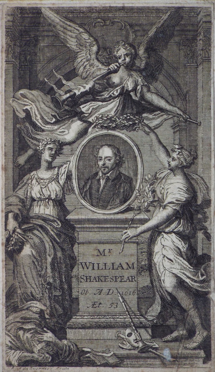 Print - Mr. William Shakespear Ob. A. D. 1616 Aet. 53 - 