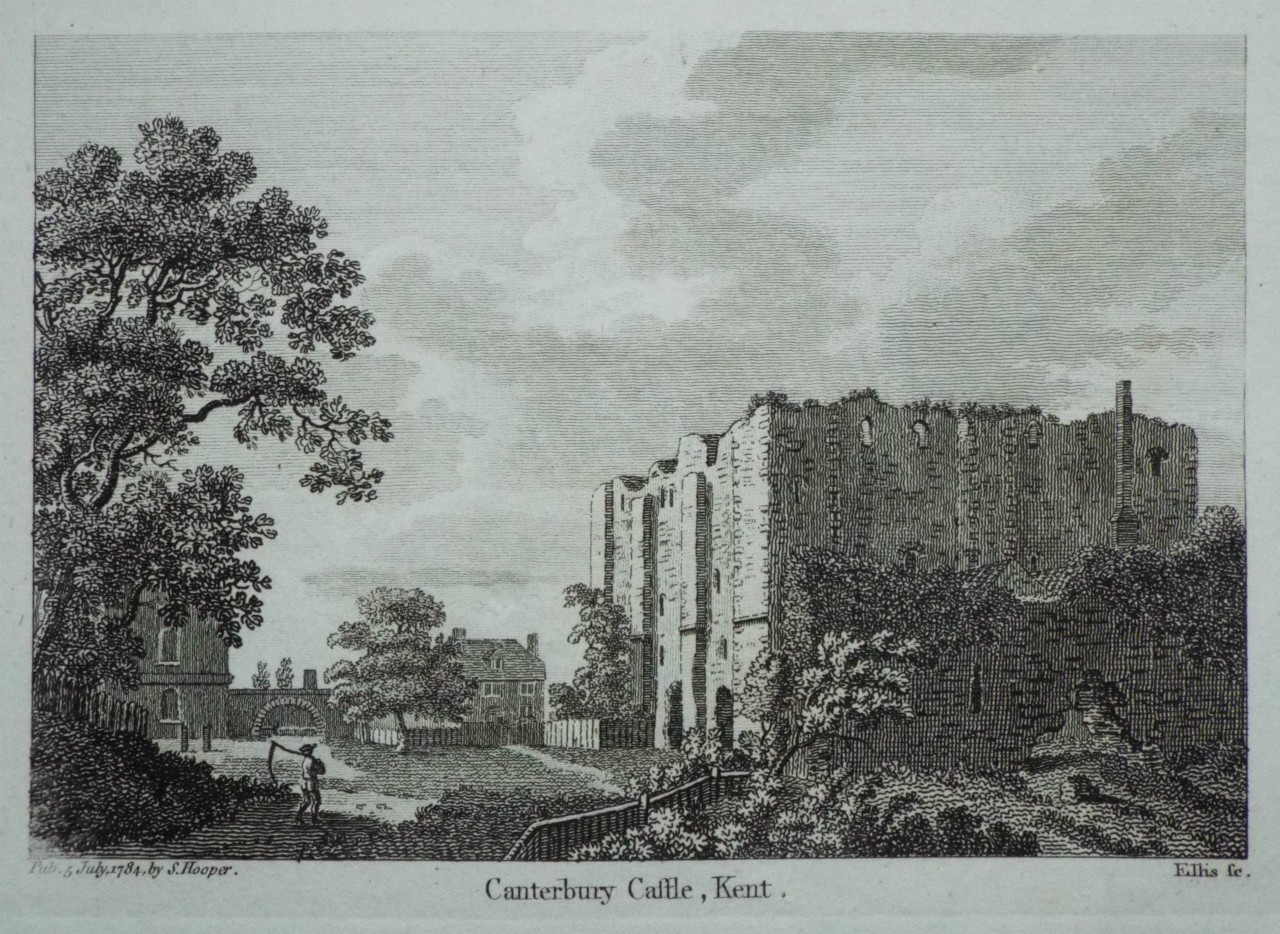 Print - Canterbury Castle, Kent. - 