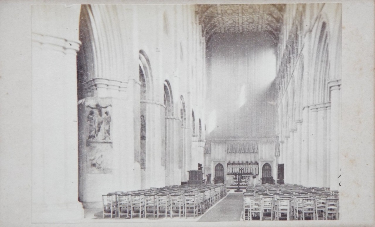 Photograph - St. Albans Abbey. The Nave.