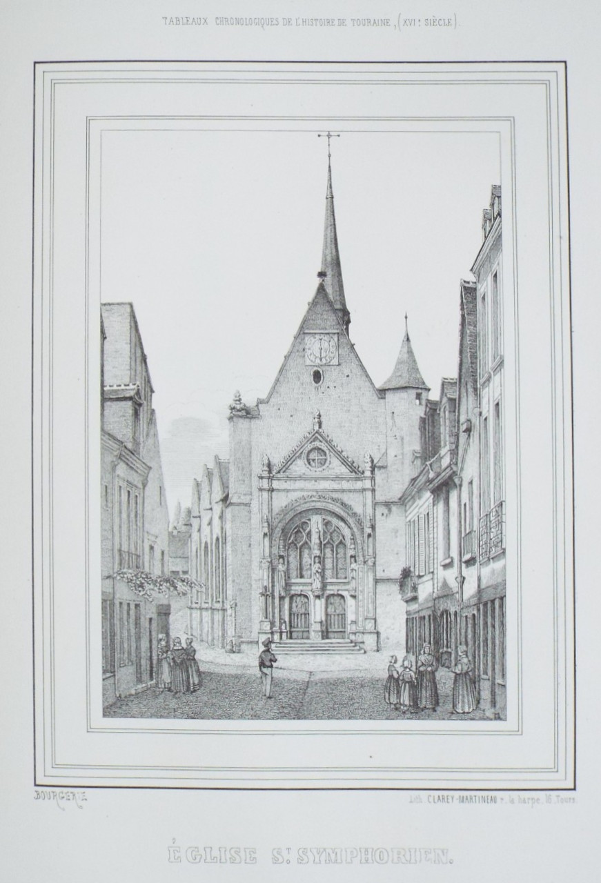 Lithograph - Eglise St. Symphorien.