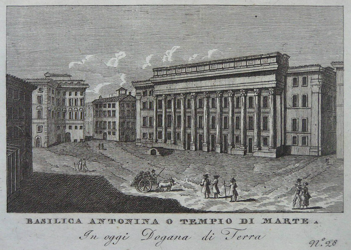 Print - Basilica Antonina o Templo di Marte. In oggi Dogana di Terra