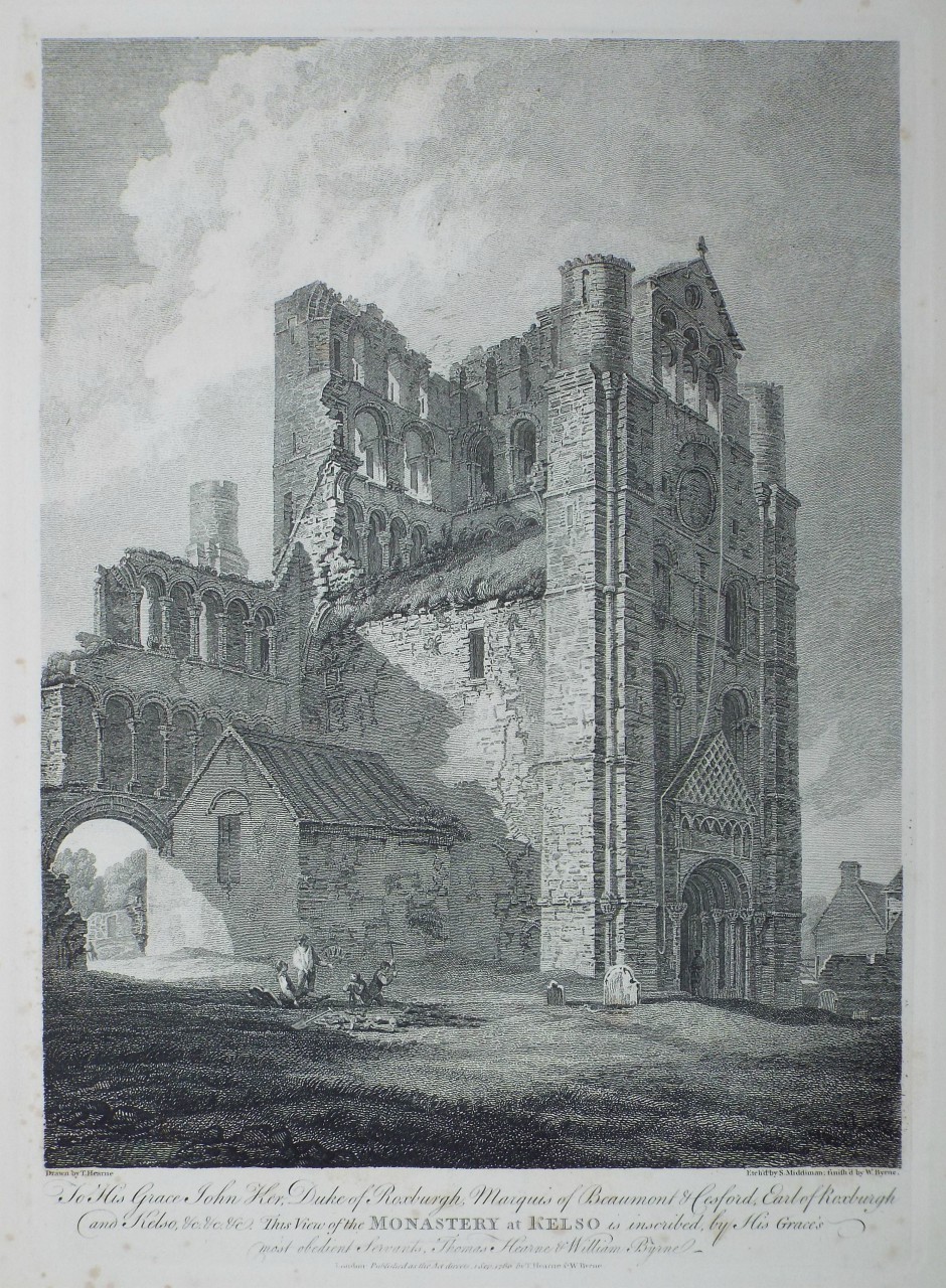 Print - Monastery at Kelso - Middiman