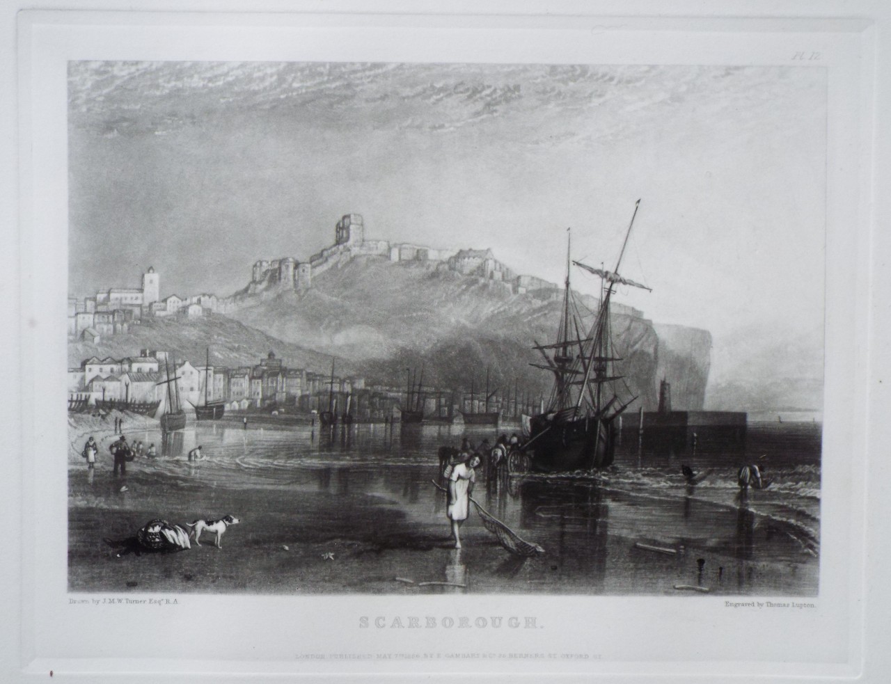 Steel mezzotint - Scarborough. - Lupton