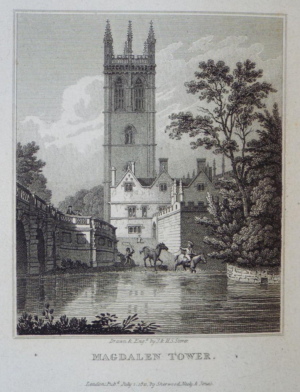 Print - Magdalen Tower. - Storer