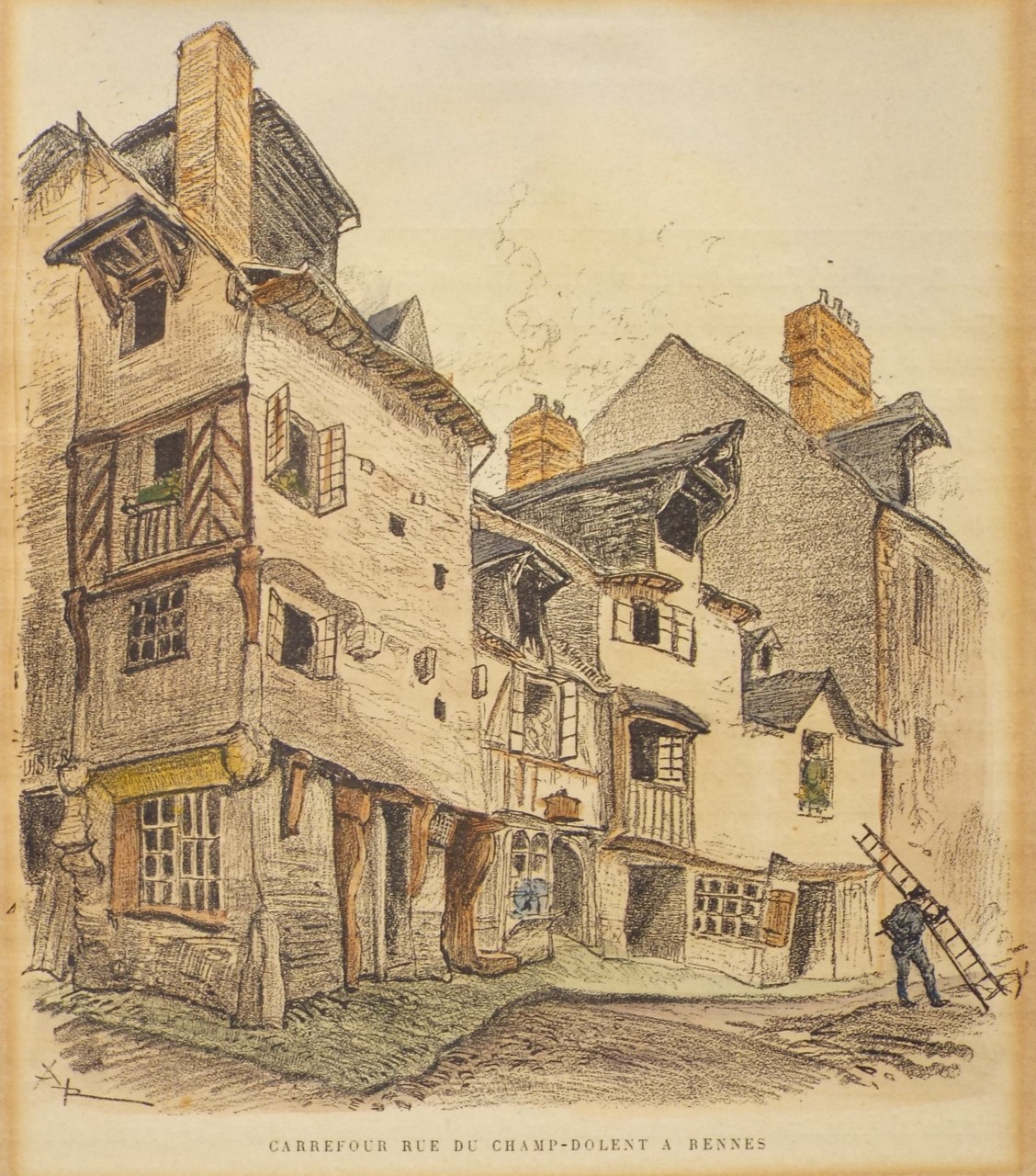 Wood - Carrefour Rue du Champ-Dolent a Rennes - 