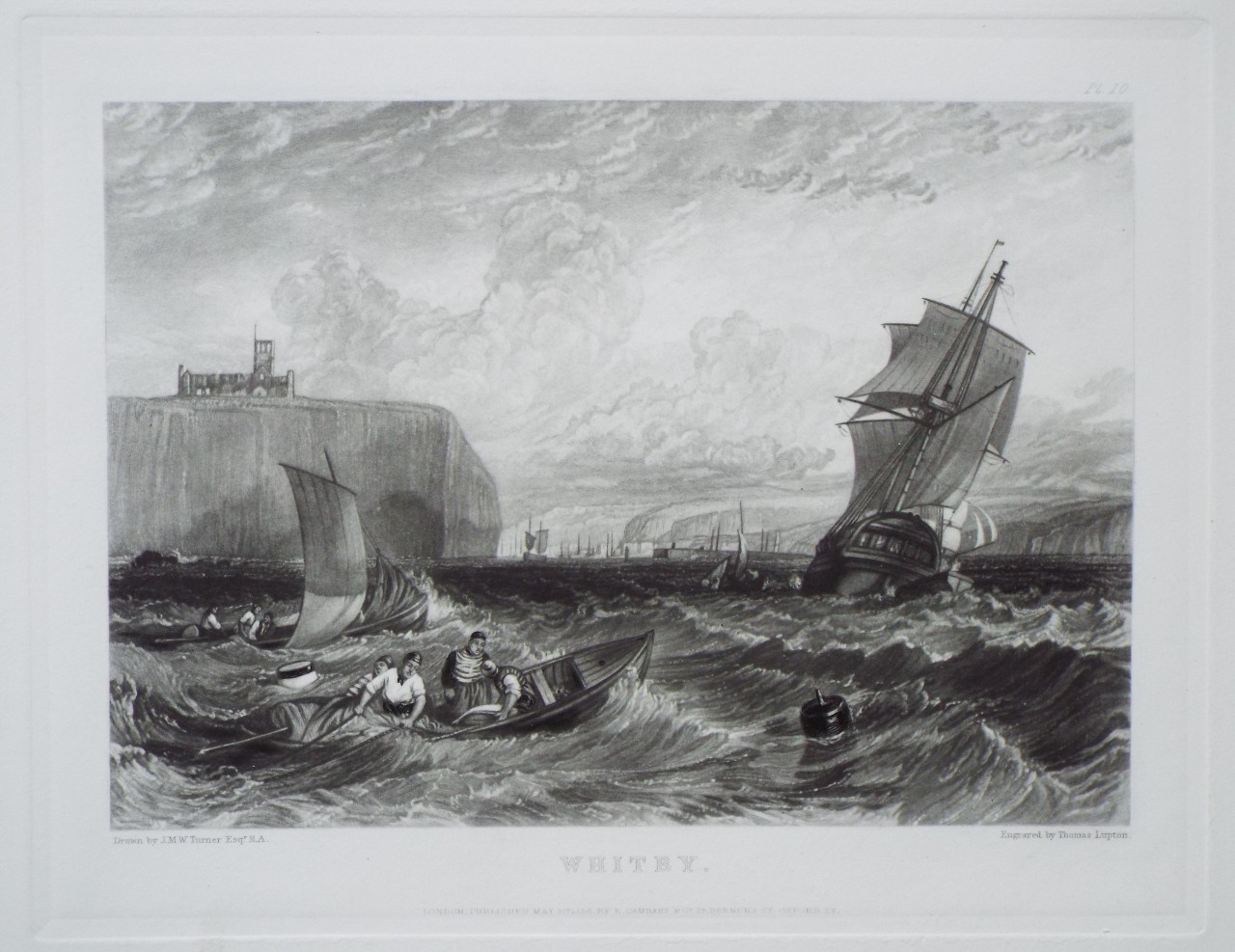 Steel mezzotint - Whitby. - Lupton