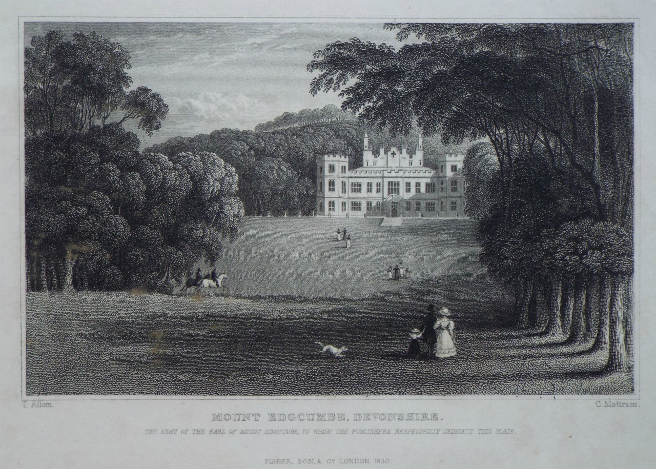 Print - Mount Edgcumbe, Devonshire. - Mottram