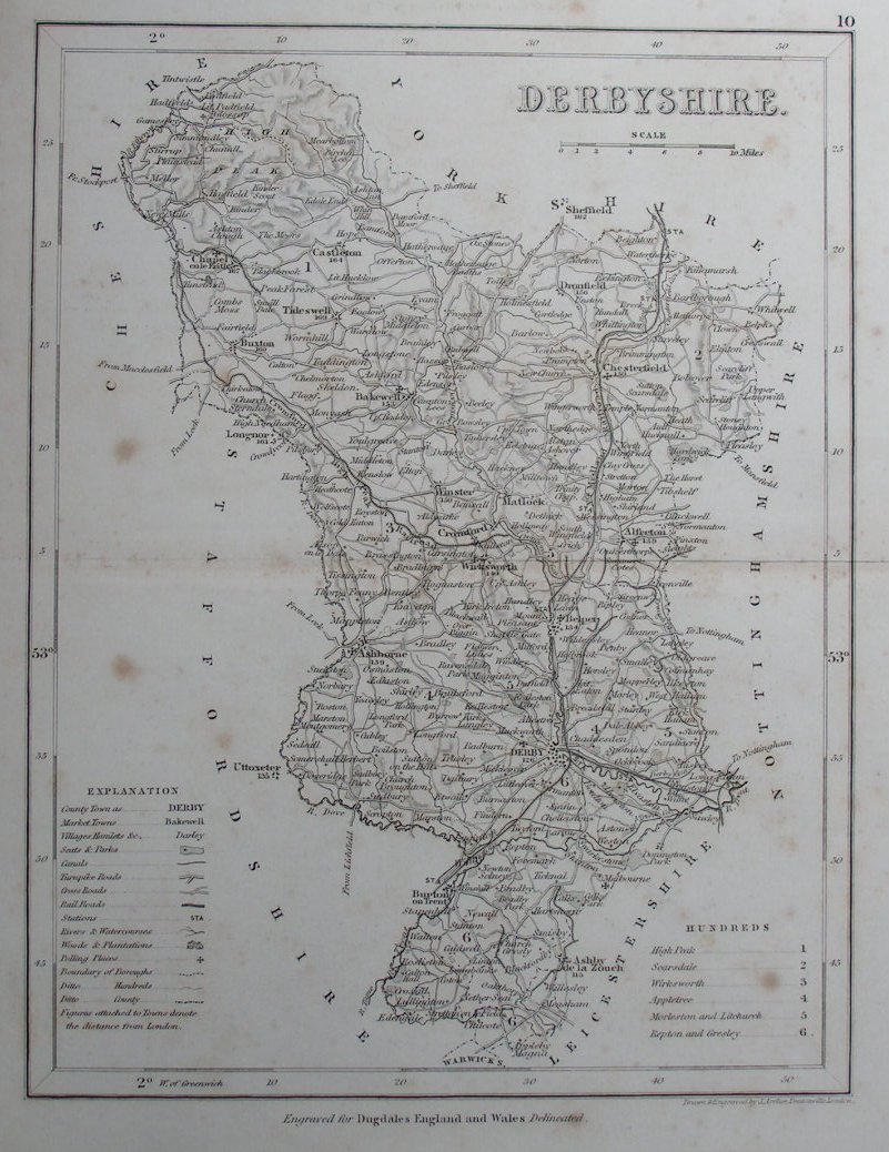 Map of Derbyshire - Archer