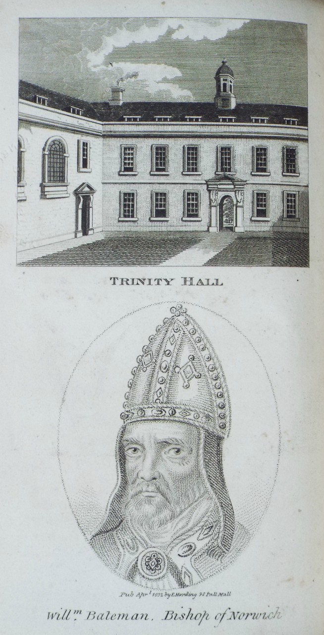 Print - Trinity Hall | Willm. Bateman Bishop of Norwich