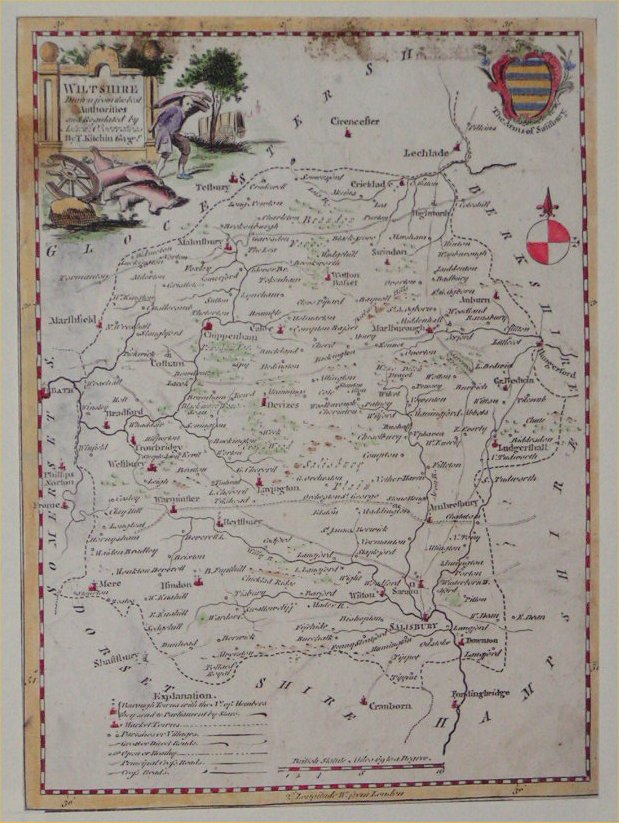 Map of Wiltshire - Kitchin