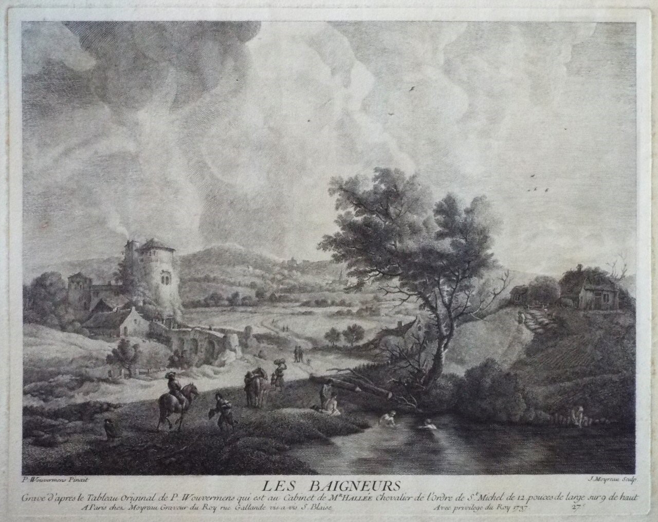 Print - Les Baigneurs - Moyreau