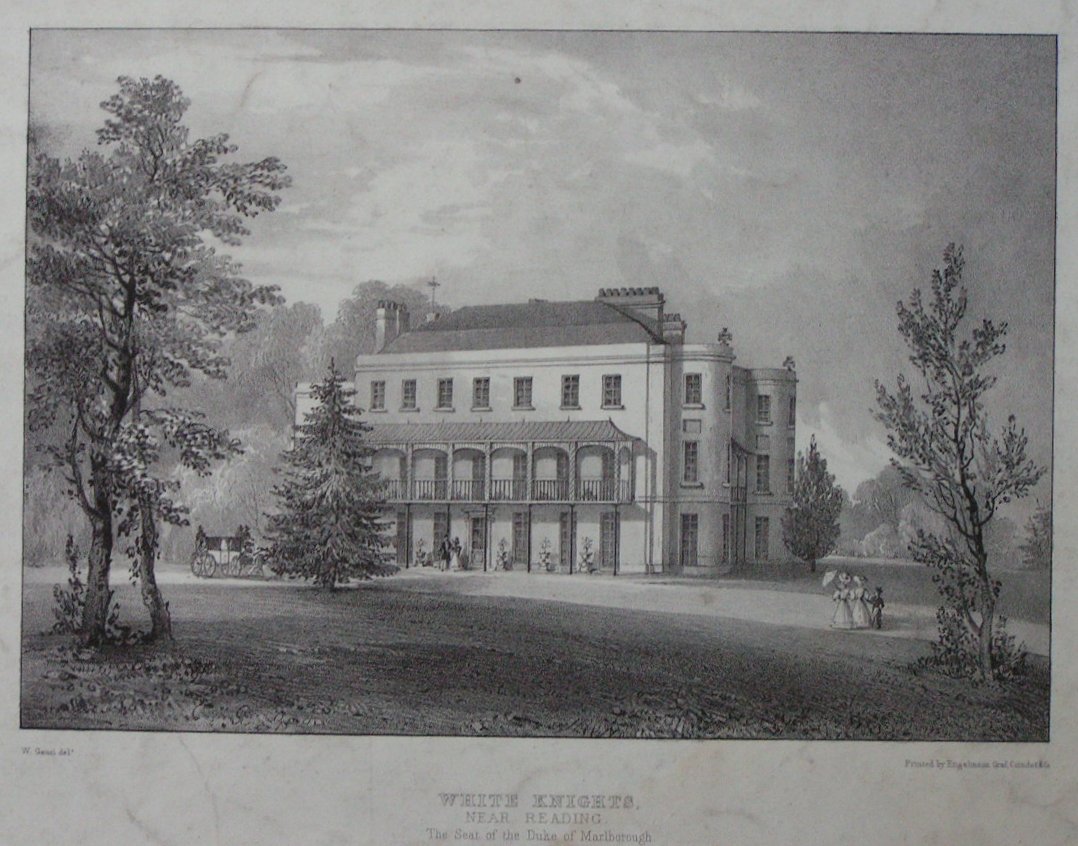 Lithograph - White Nights, Near Reading The Seat of the Duke of Marlborough - Gauci