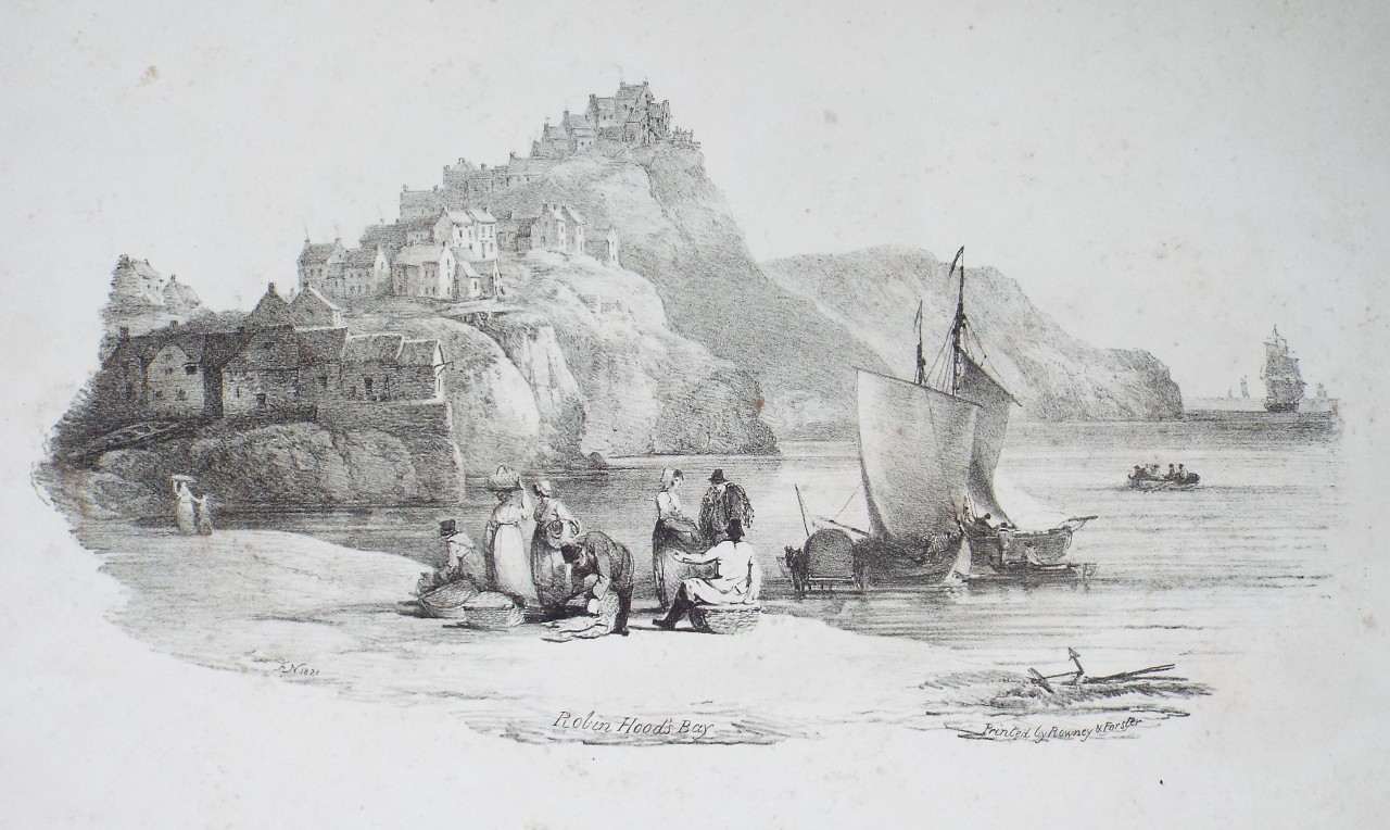 Lithograph - Robin Hood's Bay. - Nicholson