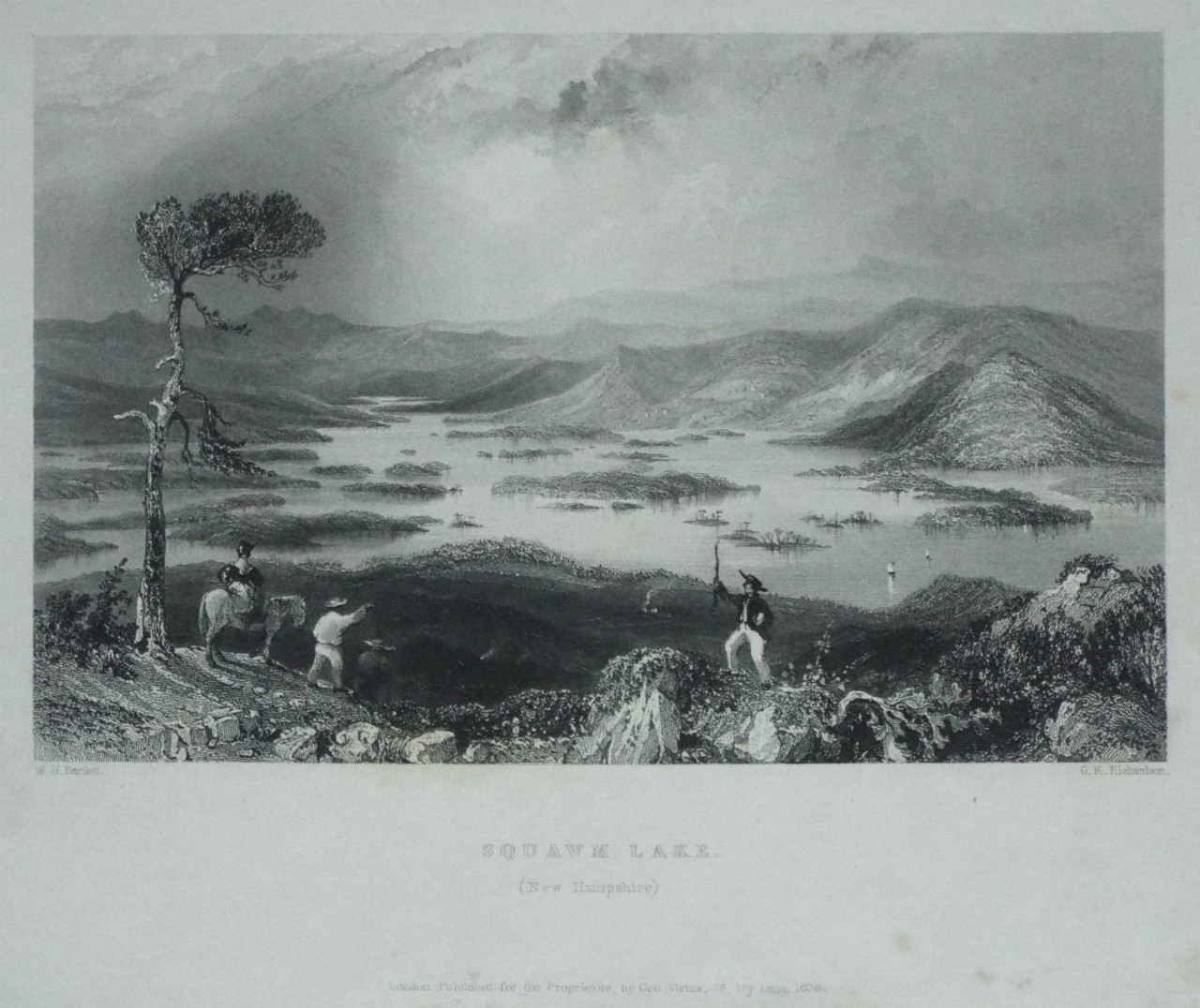 Print - Squawm Lake. (New Hampshire) - Richardson