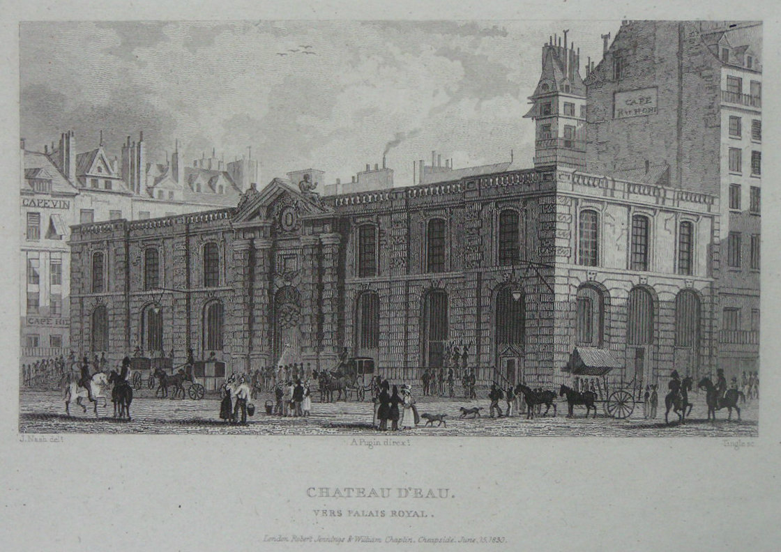 Print - Chateau d'Eau. Vers Palais Royale. - 