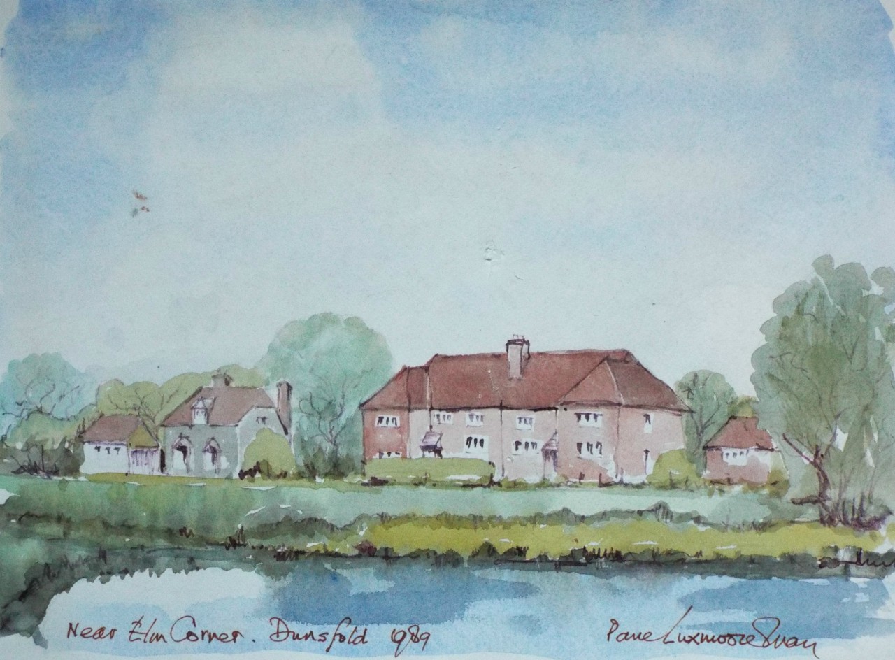 Watercolour - Near Elm Corner Dunsfold 1989