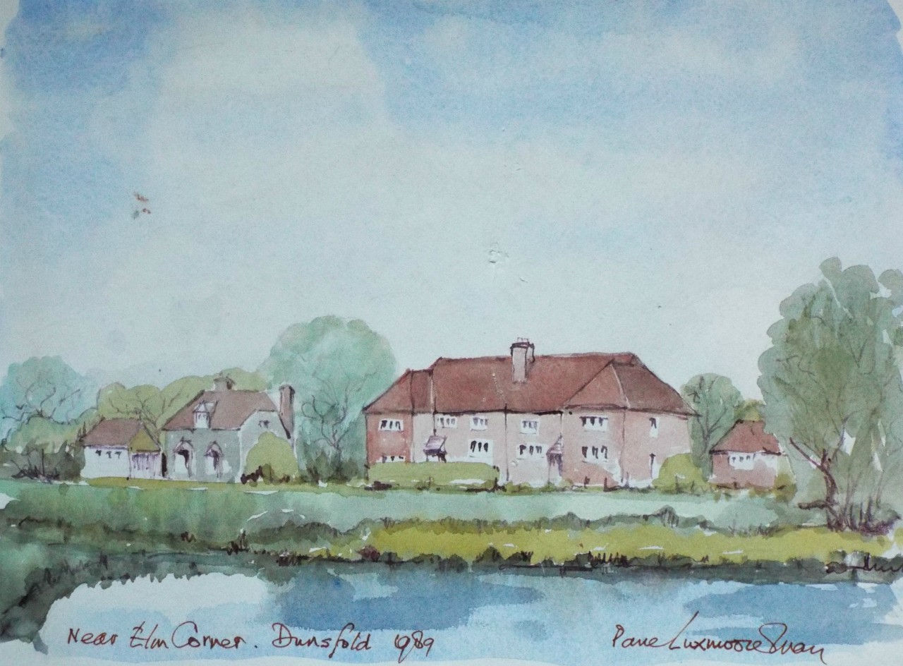 Watercolour - Near Elm Corner Dunsfold 1989