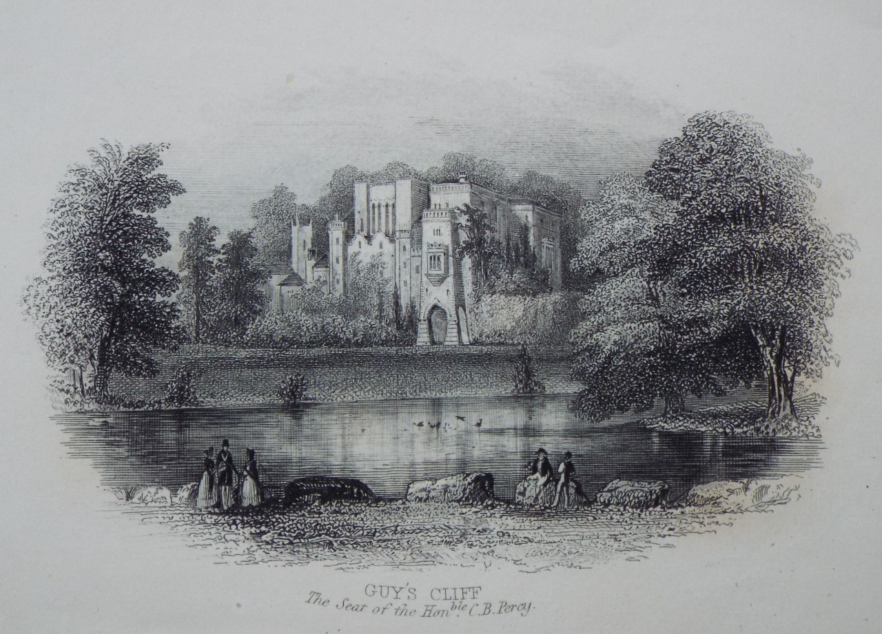 Steel Vignette - Guy's Cliff The Seat of the Honble. C. B. Percy.