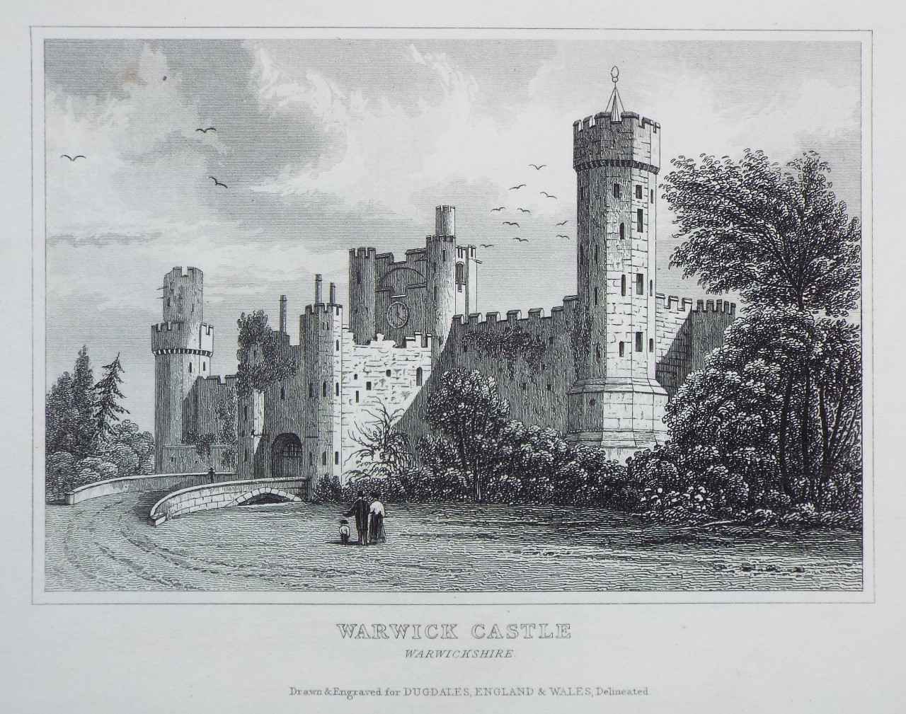 Print - Warwick Castle Warwickshire.
