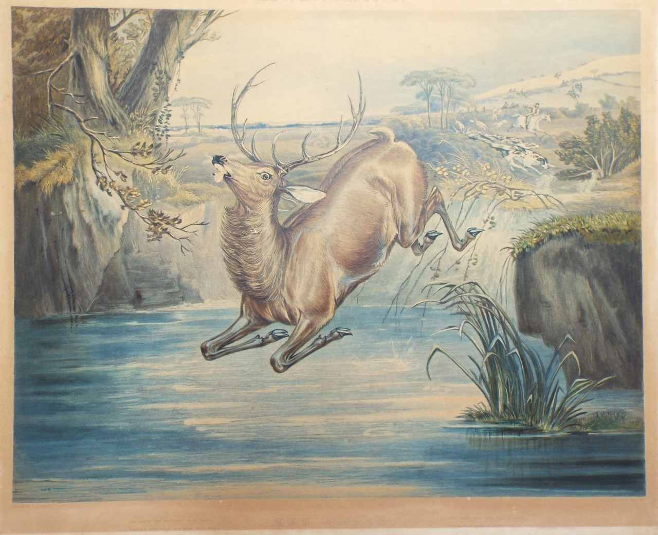 Aquatint - The Chase. - Mackrell