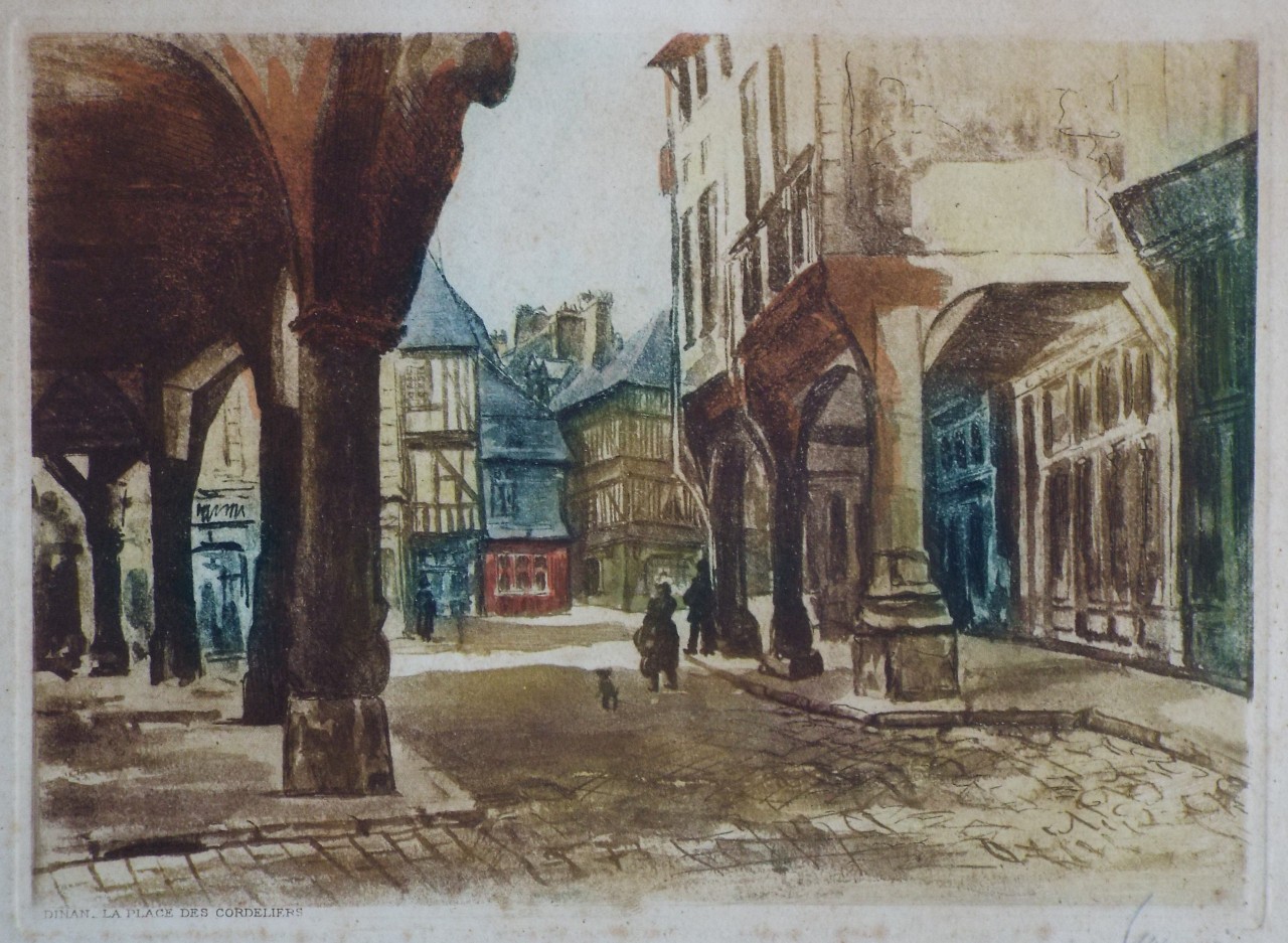 Mixed method - Dinan. La Place des Cordeliers.