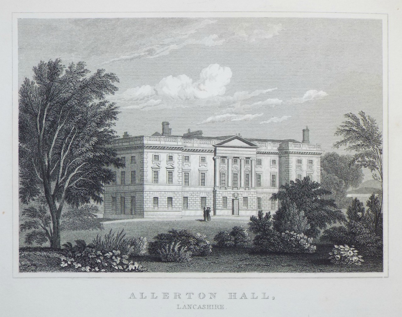 Print - Allerton Hall, Lancashire. - Jorden