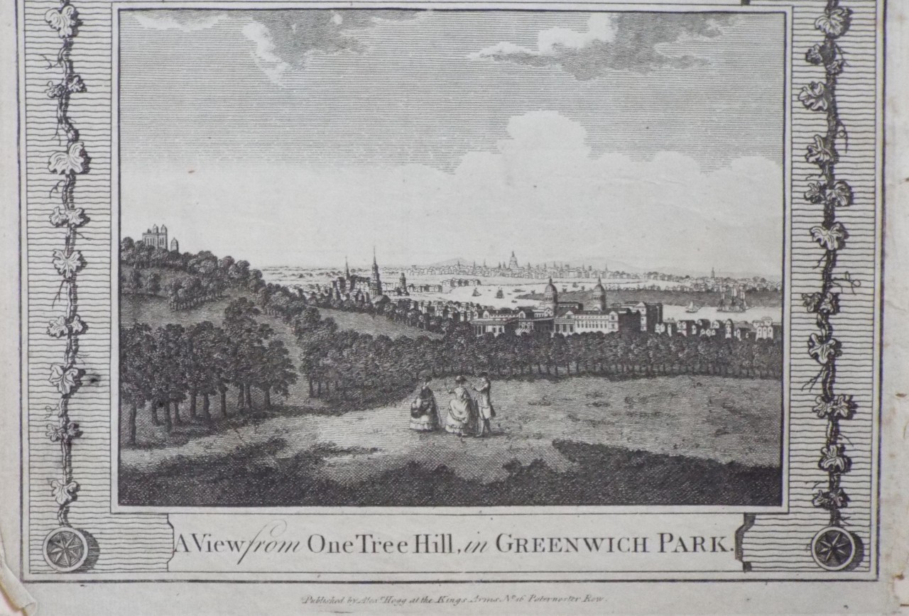 Print - View from One Tree Hill, in Greenwich Park.