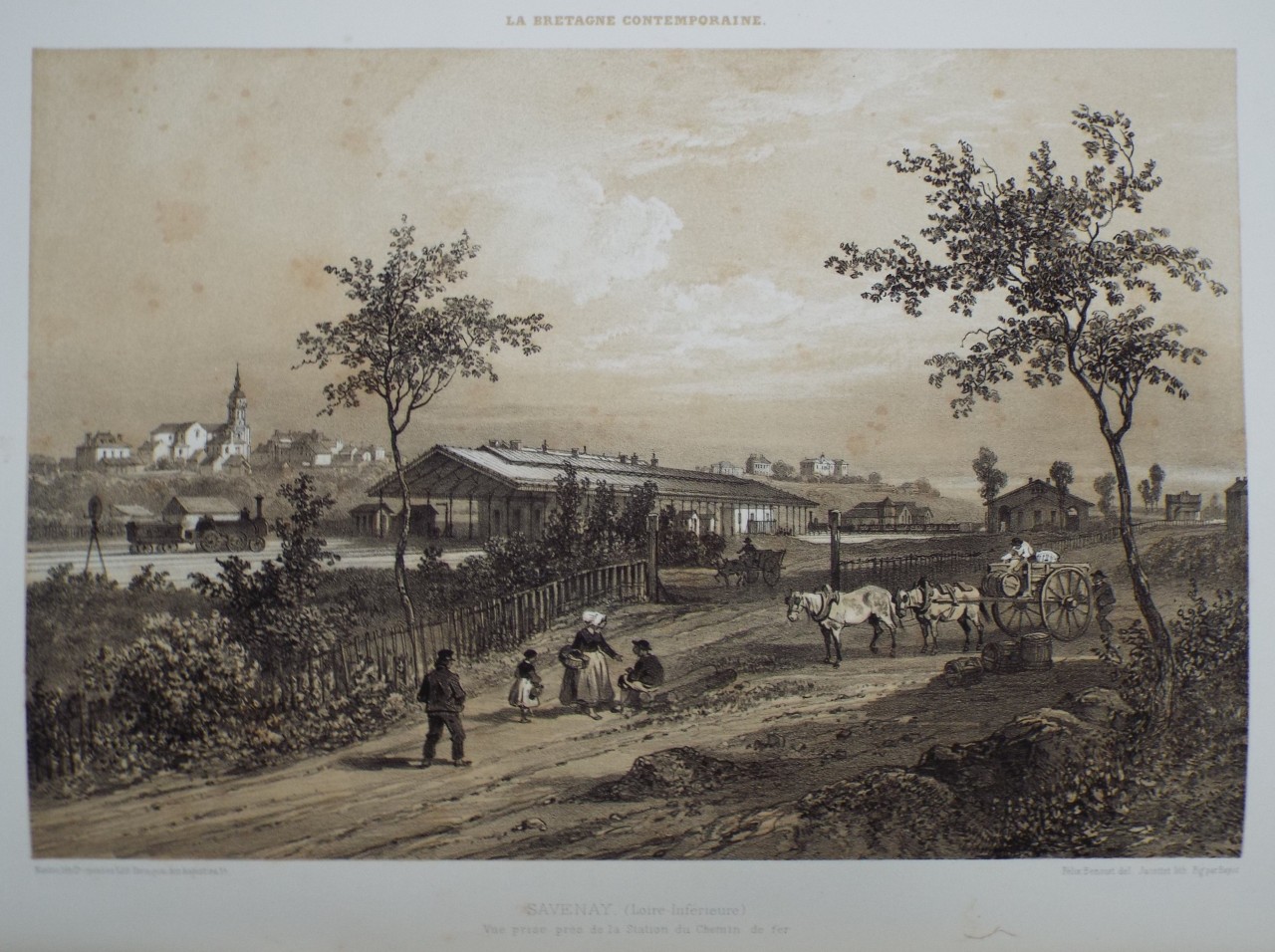 Lithograph - Savenay. (Loire-Inferieure) - 