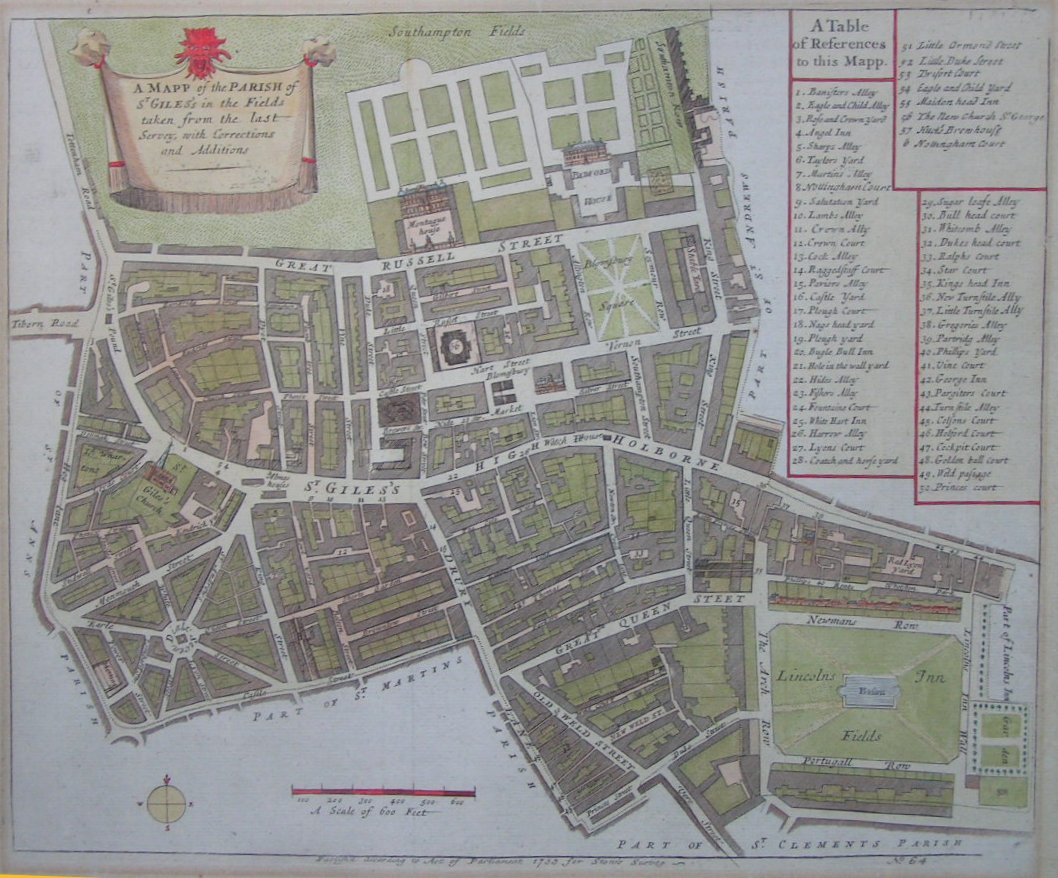 Map of St. Giles - St. Giles