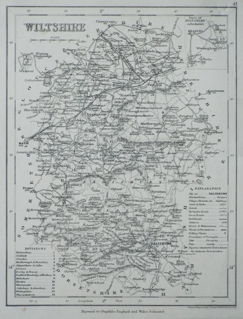 Map of Wiltshire - Archer