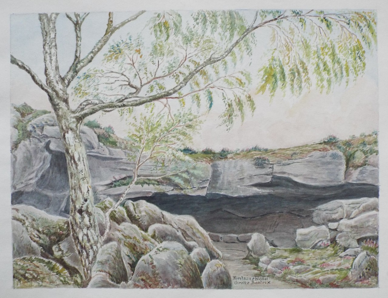 Watercolour - Fontainebleau