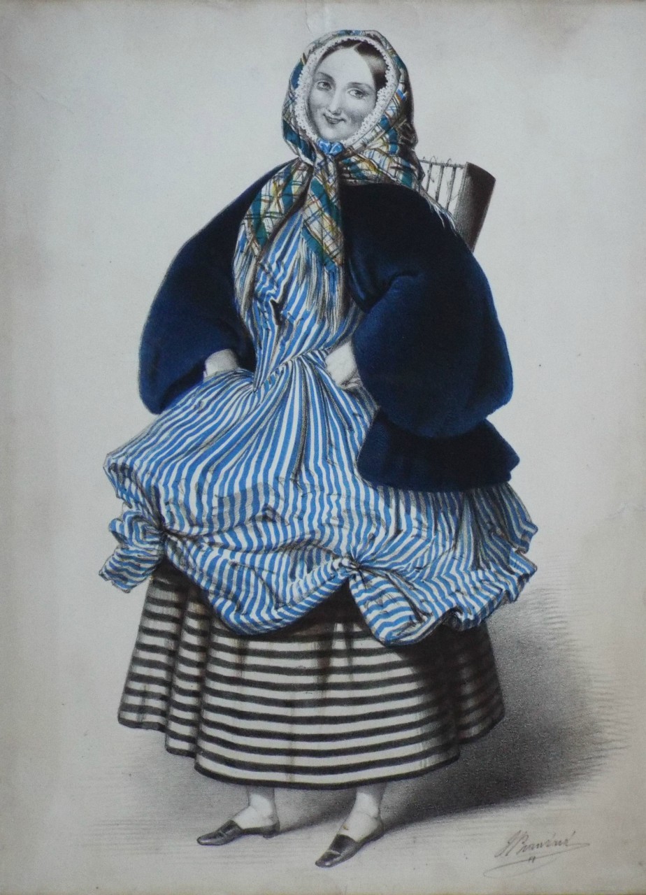 Lithograph - (Fisherwoman) - Brandard