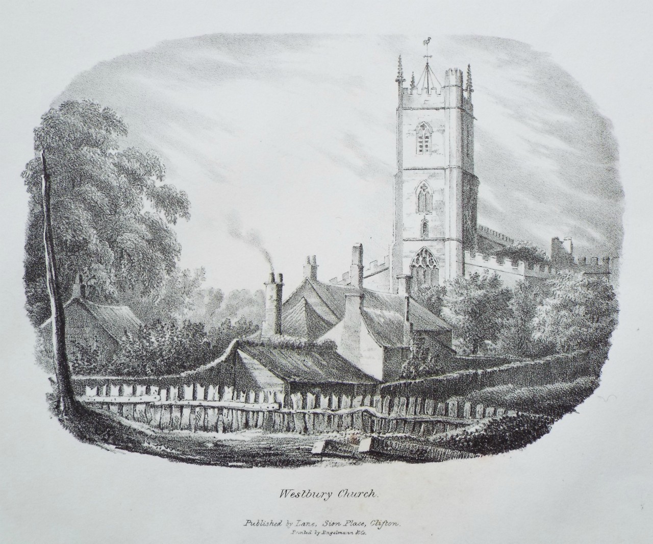 Lithograph - Westbury Church