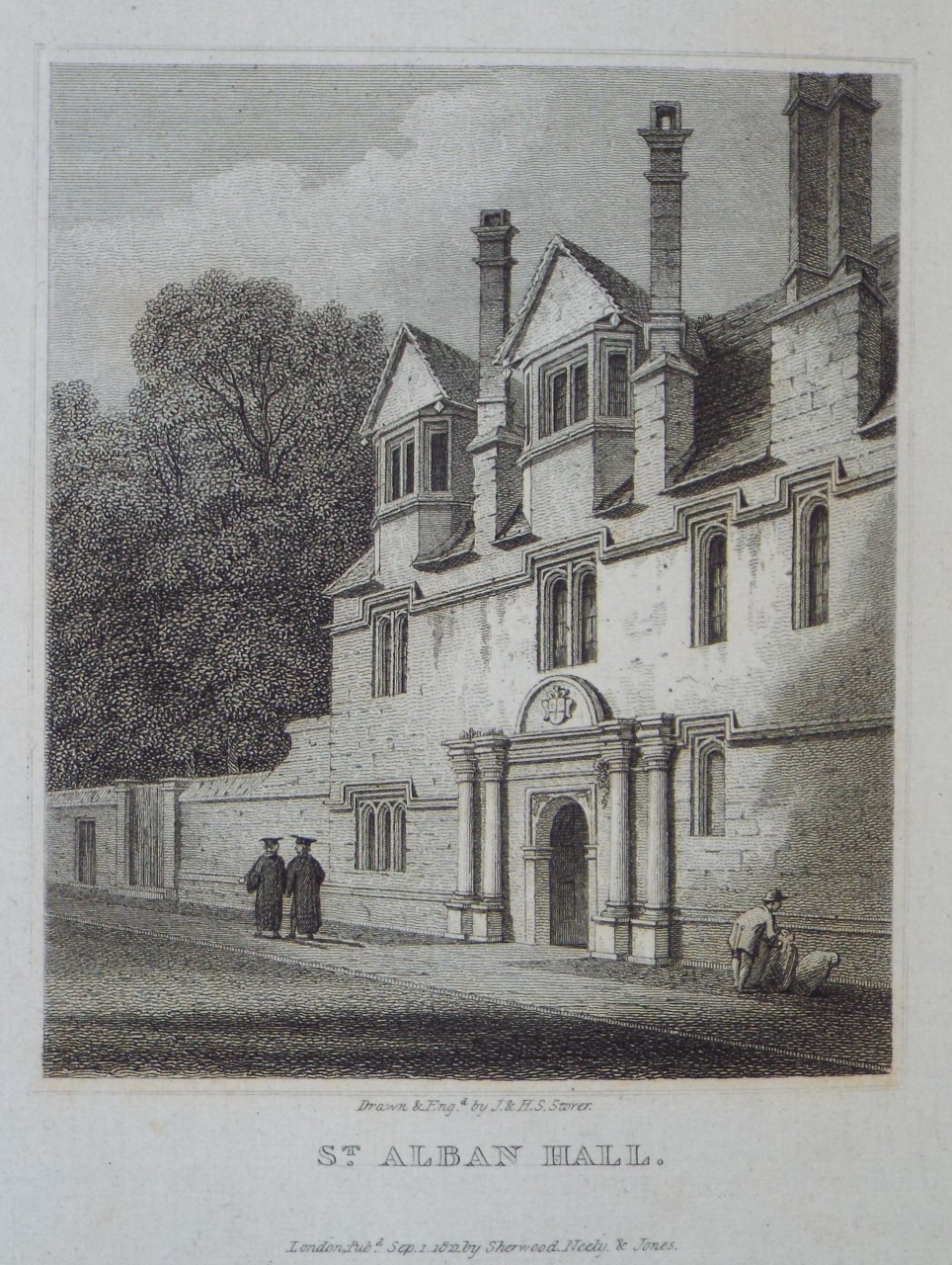 Print - St. Alban Hall. - Storer