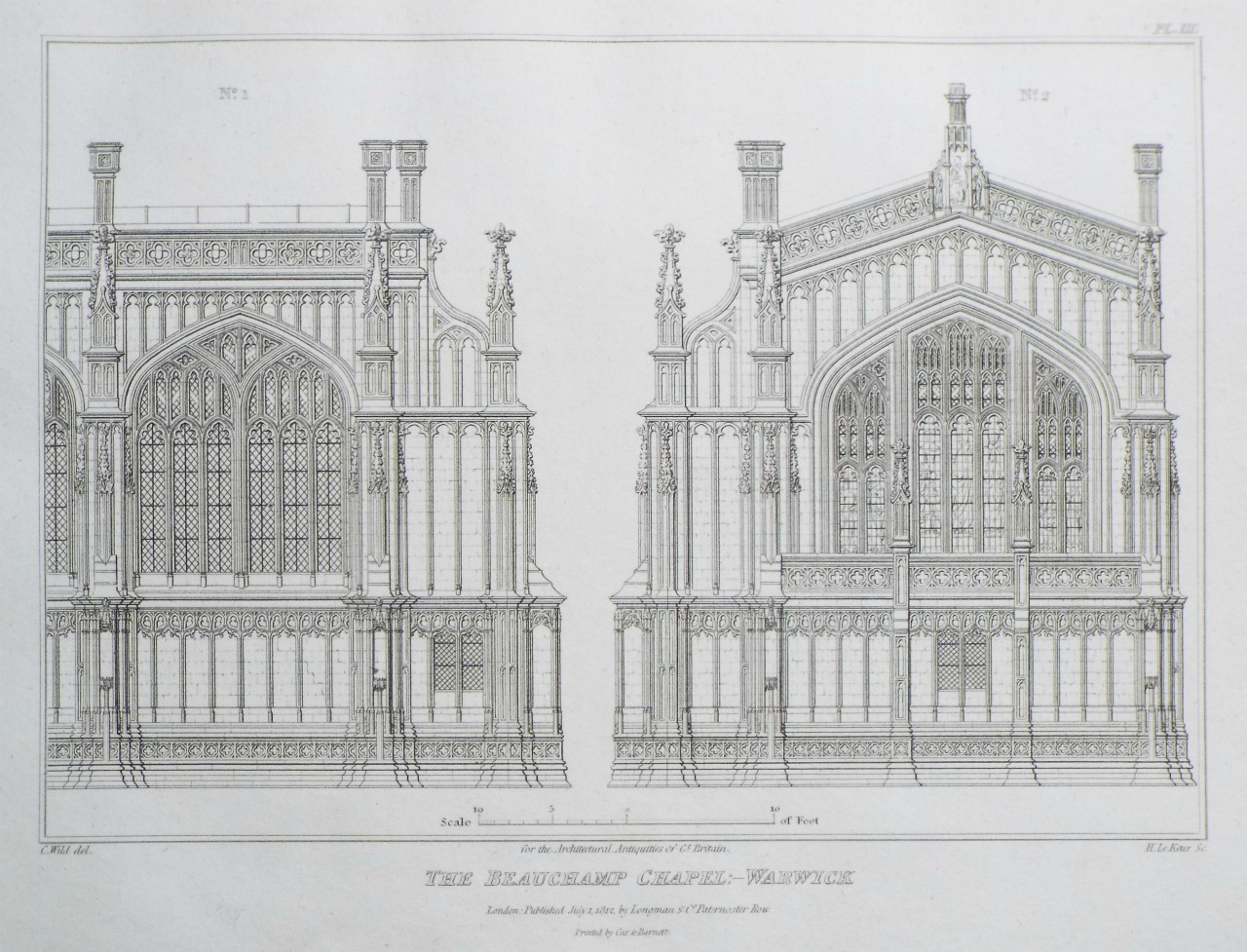 Print - The Beauchamp Chapel: - Warwick - Le