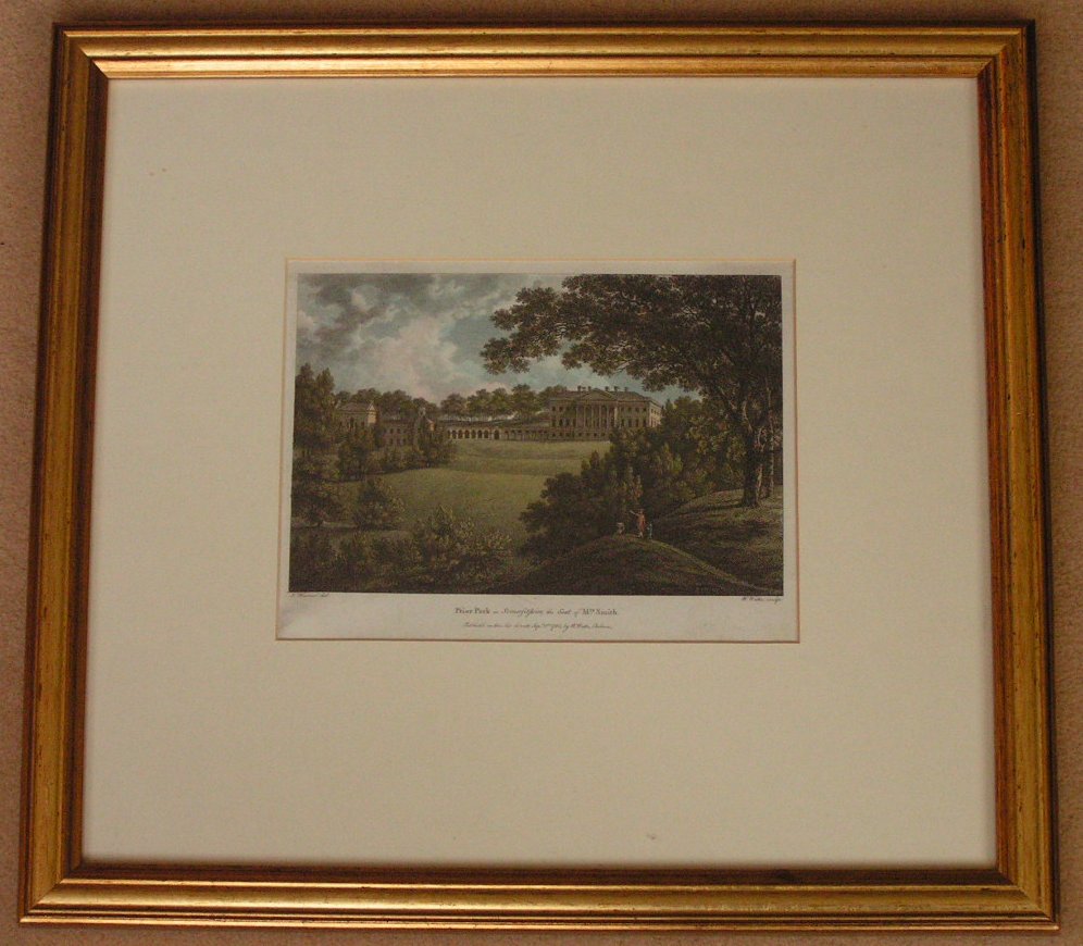 Print - Prior Park in Somersetshire, the Seat of Mrs. Smith. - Watts