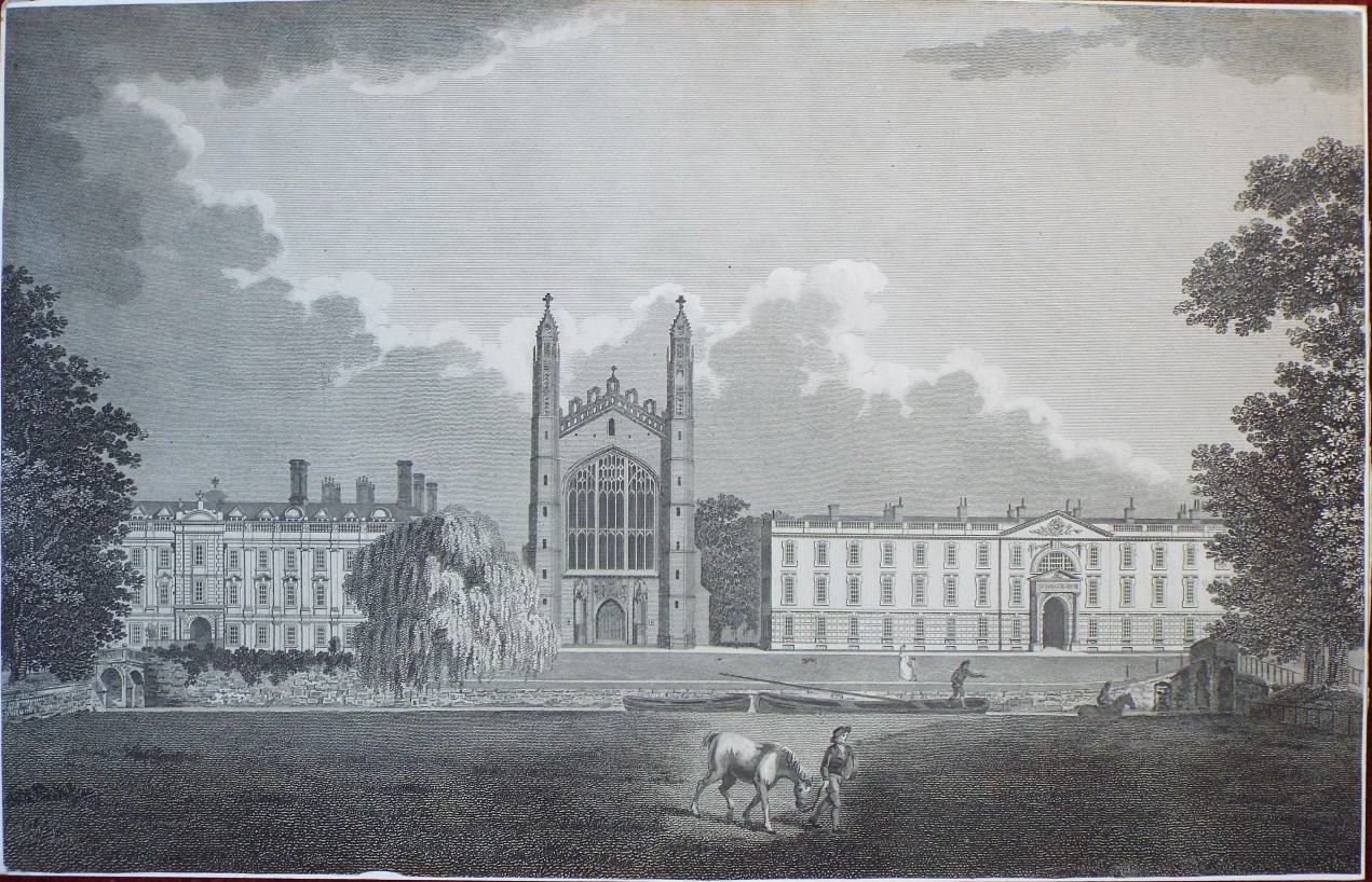 Print - King's and Clare Colleges, Cambridge - Sparrow